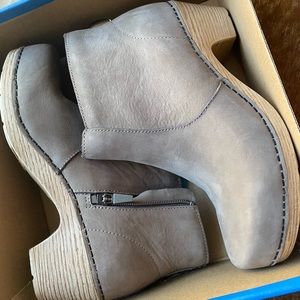 Dansko Maria Boots - Taupe - worn once!
